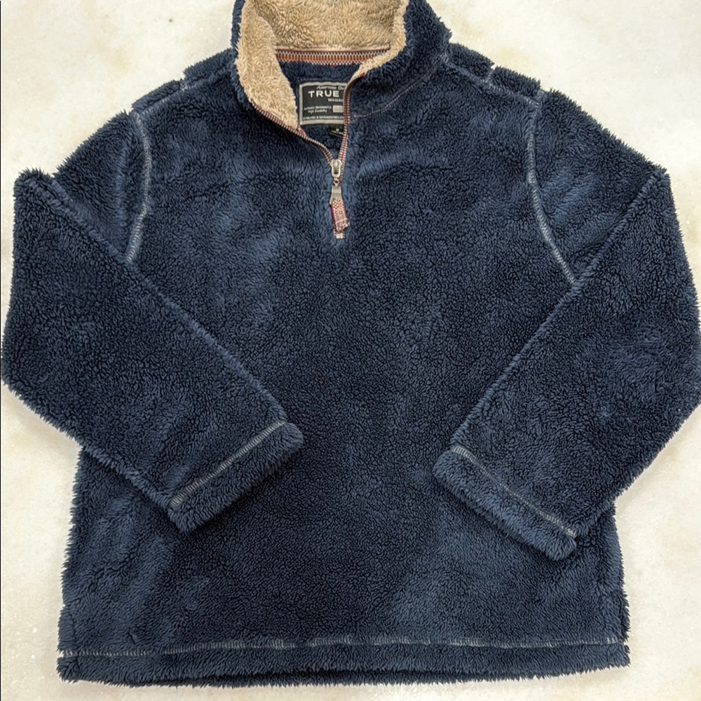 True Grit Midnight Blue Fleece with Sand Collar